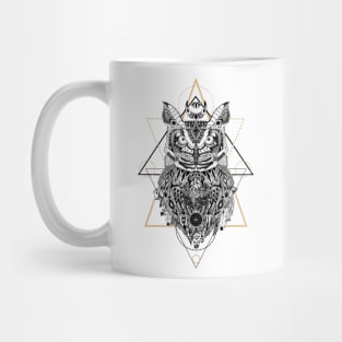 Owl in aztec style Mug